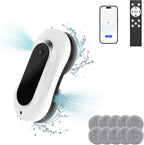 Smart Winbot,Window Cleaning Robot with Dual Water Spray, Automatic Window Cleaner Robot for Windows/Tiles/Glass Door,3000Pa Suction Power, Edge Detection Technology,APP&Remote Control Washer