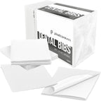 PlastCare USA Disposable Dental Bibs 13"x18" - 3 Ply Waterproof Tattoo Bib Sheet for Patients - Dentist or Medical Tray Cover and Nail Table Cover Supplies, White