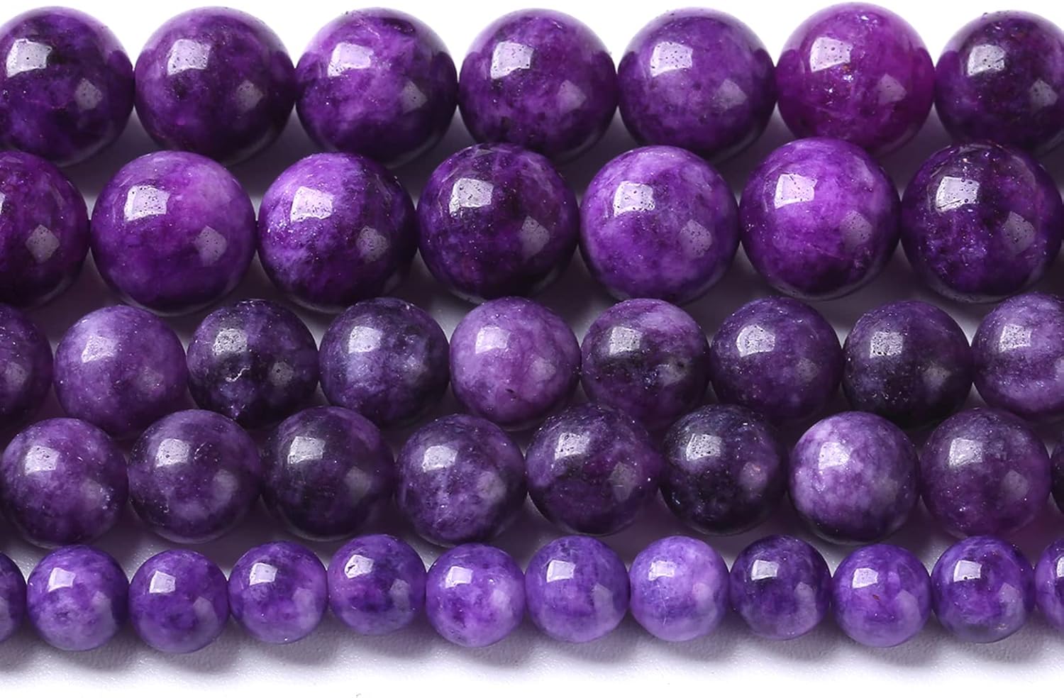 10MM 36PCS Natural Purple Charoite Jade Quartz Crystal Beads for Jewelry Making DIY Bracelet 1 Strand