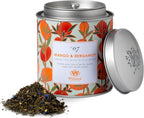Whittard of Chelsea - Tea Discoveries Mango & Bergamot Caddy - Black Loose Leaf, Vegetarian, Vegan Friendly, Resealable Tin (100g, 1ct)