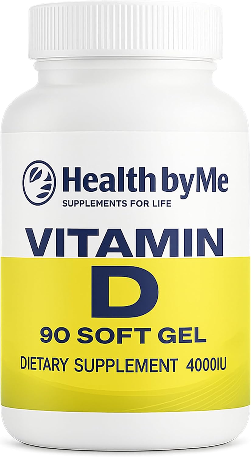 Vitamin D3 Supplement - Supports Healthy Bones, Teeth, Muscles and Immune Health - Vitamin d 4000 IU - 90 Softgels, 3 Months Supply