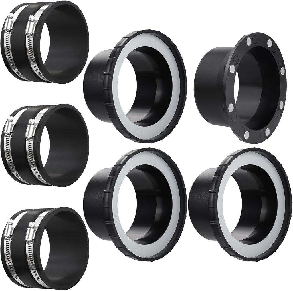 Magnetic Dust Collector System for 4" Shop Vacuums Dust Hose,One-to-Multi Magnetic Dust Collection Starter Kit for Woodwork w/1PK Mag Port Connector+3Set 4" Couplers,Hookup Drum Sander Jointer Planer