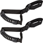 E-cowlboy Auto Cane Grab Bar - Portable Standing Aid Nylon Grip Mobility Assist Device (Black, 2 Pack)