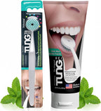 Tung Tongue Cleaning Kit, Tung Brush and Gel, Bad Breath Odor Eliminator, Halitosis Defense, USA Made (Set of 1)