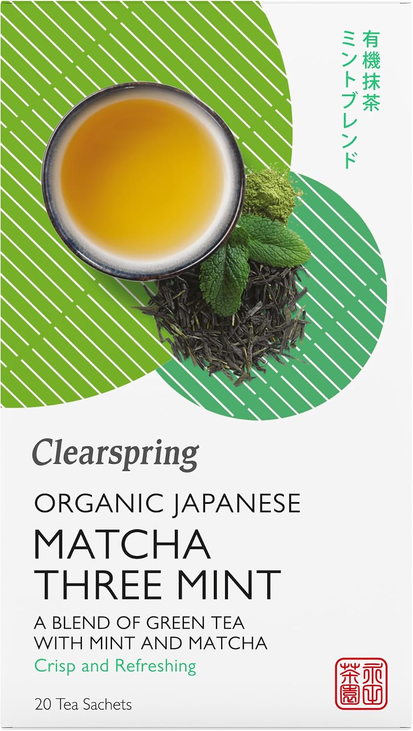 CLEARSPRING Japanese Matcha Mint Tea, 20 CT