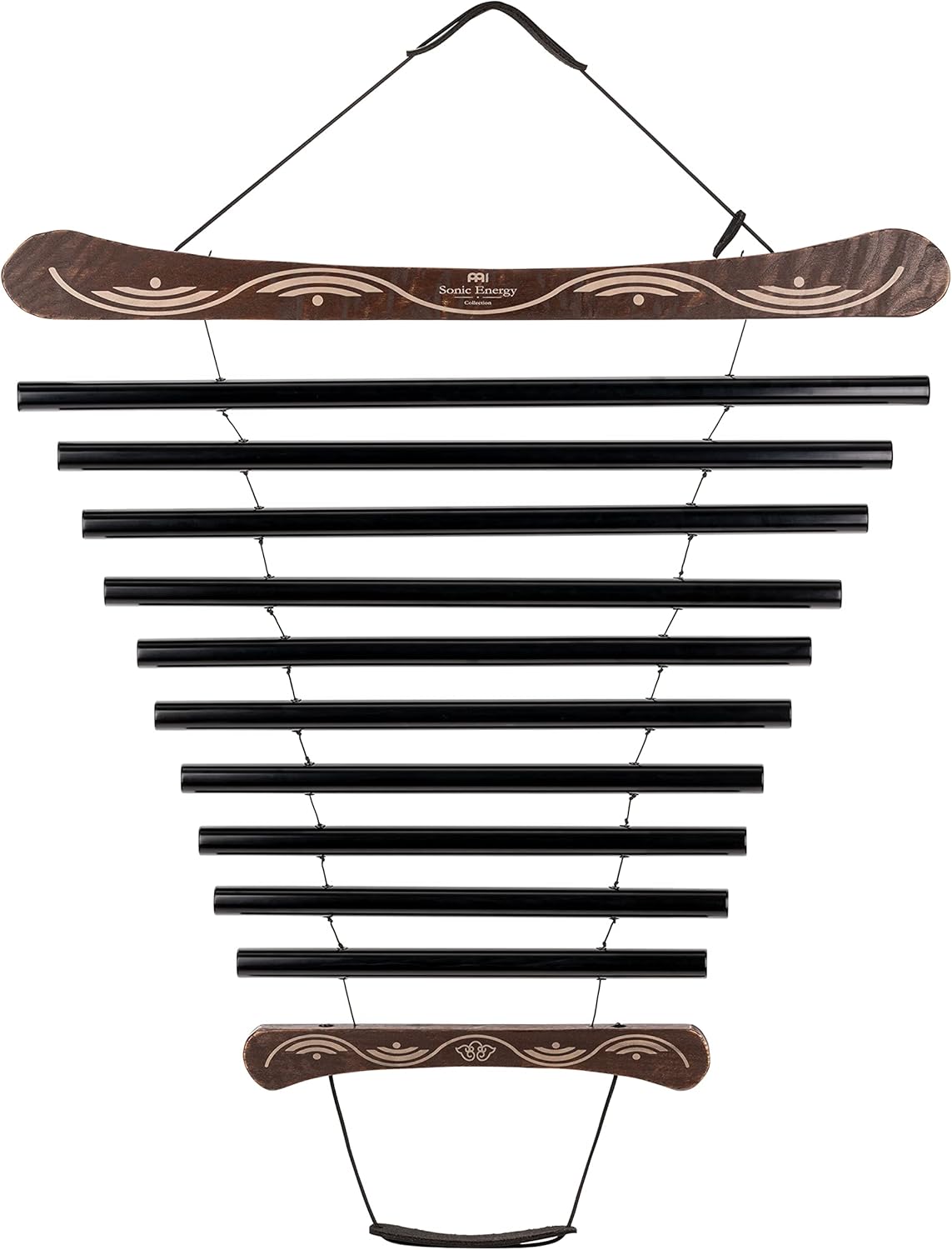 Meinl Sonic Energy Meditation Flow Chimes for Relaxing Sound Healing with Mallet and Bag, Black (MFC10EMIBK)
