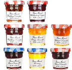 Bonne Maman Assorted Preserves - Strawberry, Apricot, Raspberry, Orange, Cherry, Honey, Grape, Blueberry - 8 jars x 1 oz