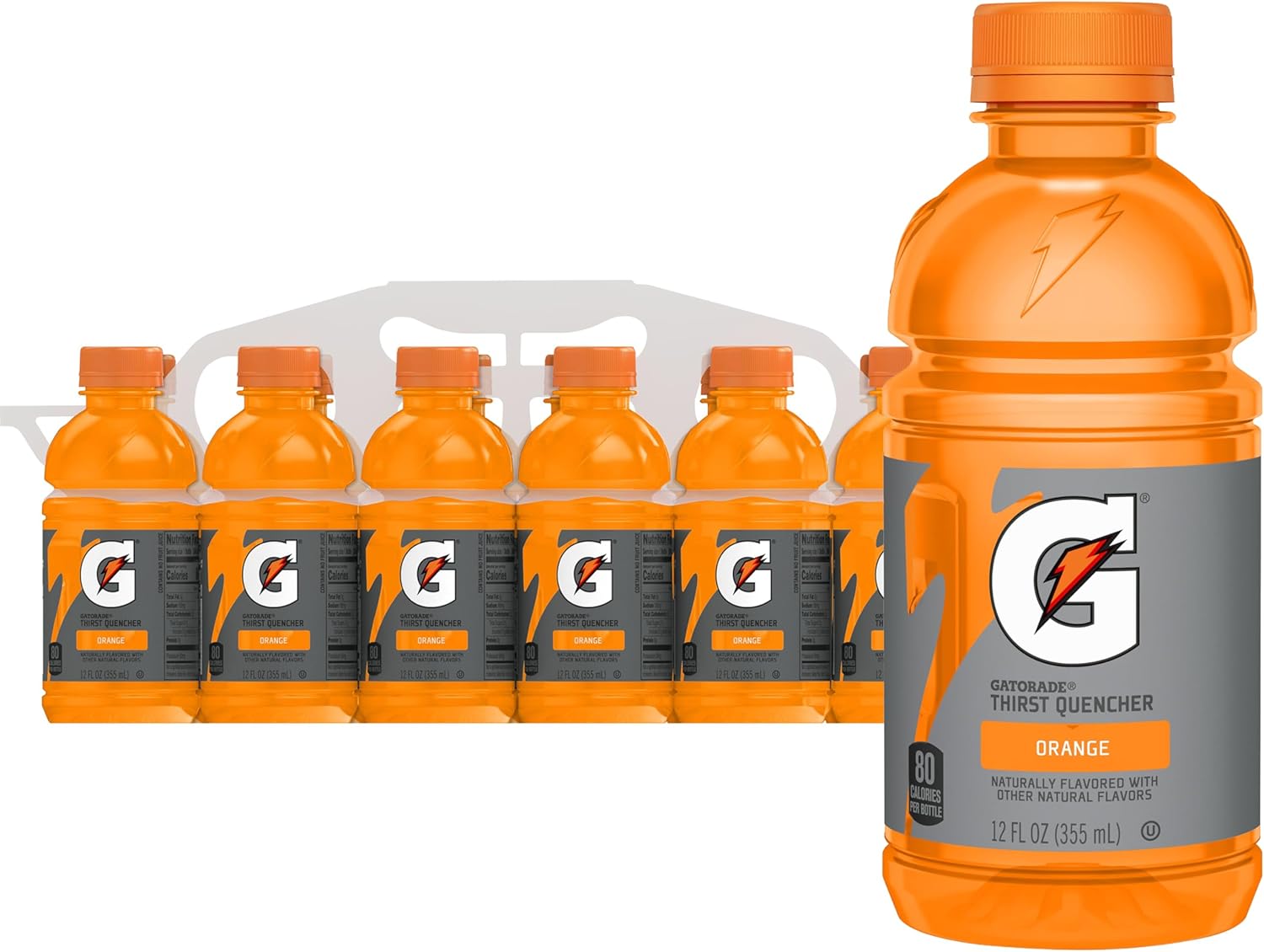 Gatorade Thirst Quencher, Orange, 12 fl oz Bottles, (12 Pack)