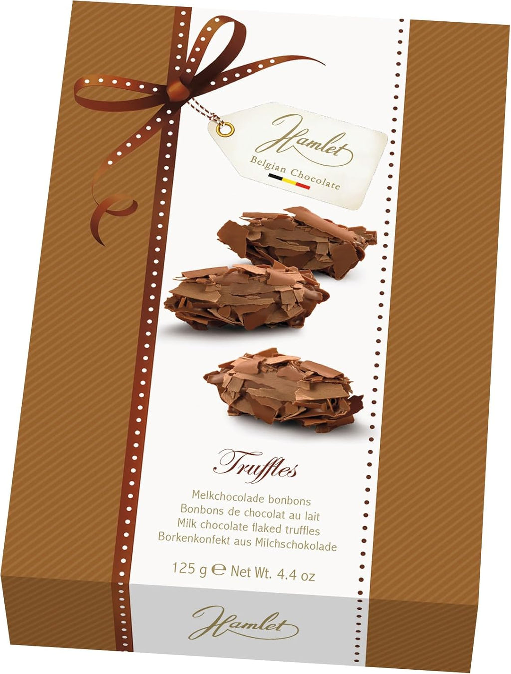 Hamlet Belgian Chocolate Milk Flake Truffles | 10 Pieces, 125g Gift Box | Creamy Filling | Authentic Belgian Chocolate | Holiday, Birthday, Valentine’s Day Gift