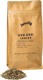 Jovvily Uva Ursi Leaves, Dried & Whole Bearberry, Herbal Tea (8 Ounces)