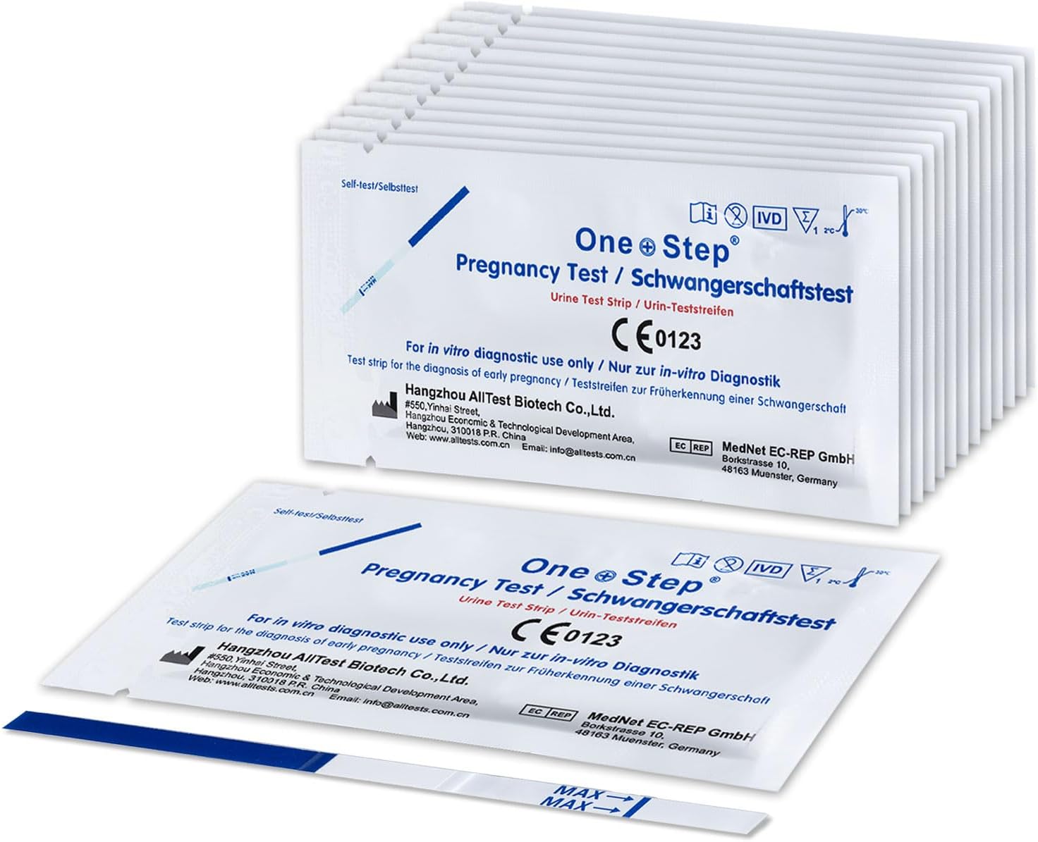 One Step Ultra Early 10Miu Pregnancy Strip 50 Tests