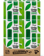 The Cheeky Panda Bamboo Facial Tissues Boxes | 12 x Tissue Boxes | Soft 3 Ply Bamboo Tissue Paper Bulk | Sustainable Tissues Cube Box