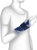 Bauerfeind - ManuTrain - Wrist Support - Relieves Strain and Stabilized During Movement - Right Wrist - Size 1 - Color Titanium