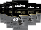 Lavazza Espresso Maestro Ristretto Aluminum Capsules Compatible with Nespresso* Original Machines, Dark Espresso Roast, Arabica and Robusta Blend (60 Capsules)
