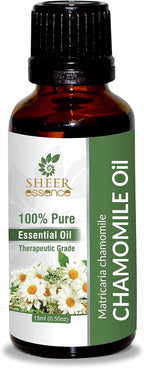 Roman Chamomile Oil (Anthemis Nobilis Syn Chamaemelum Nobile) Essential Oil 100% Pure Natural Undiluted Uncut Therapeutic Grade Oil 0.51 Fl.OZ