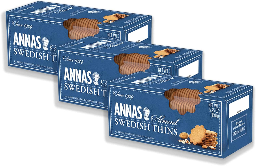 Anna's Swedish Thins Almond -- 5.25 oz (Pack of 3)