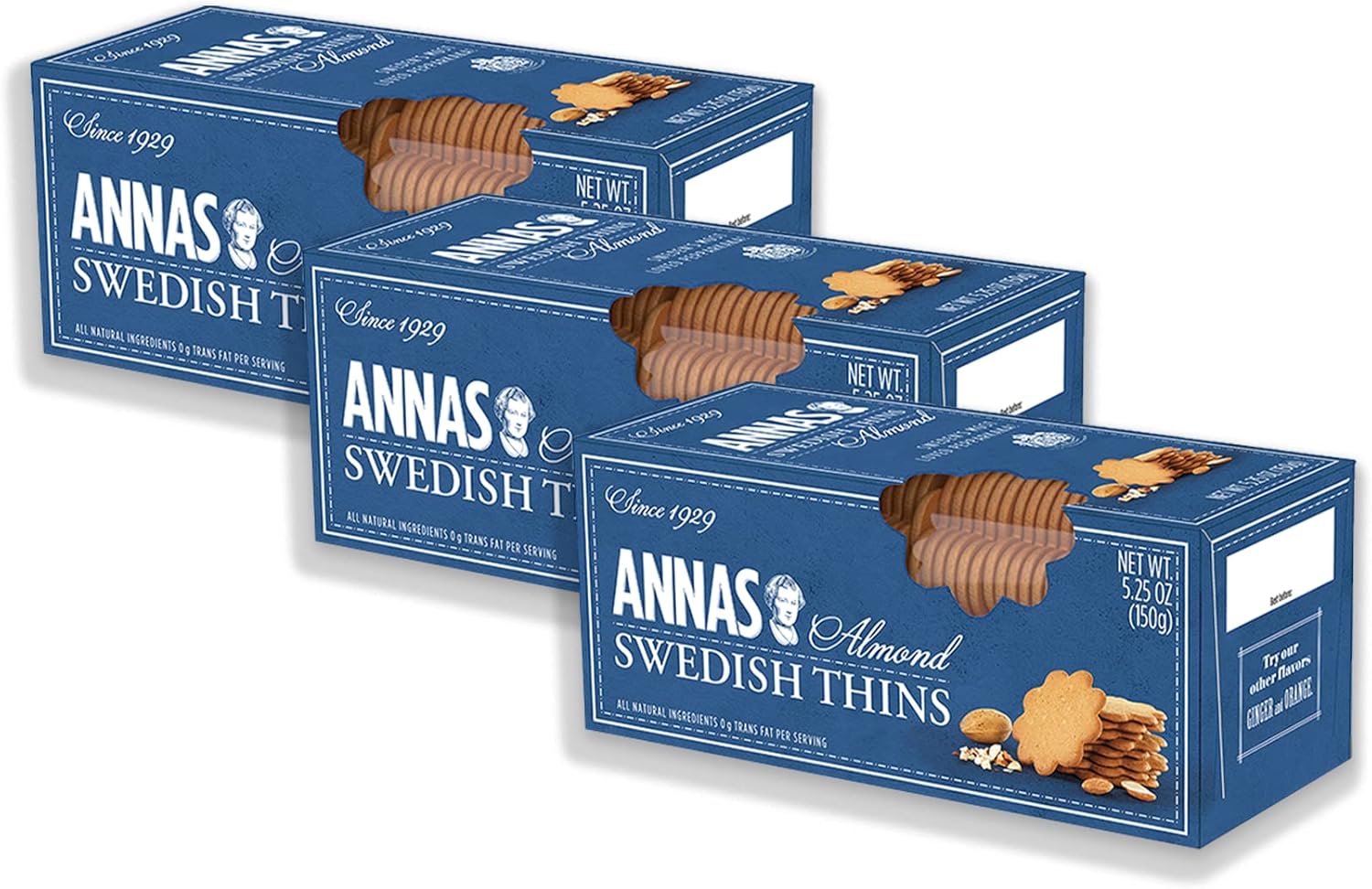 Anna's Swedish Thins Almond -- 5.25 oz (Pack of 3)