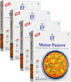 Eastern Feast - Matar Paneer, Ready to Eat Vegetarian Meals, (Pack of 4), Gluten Free