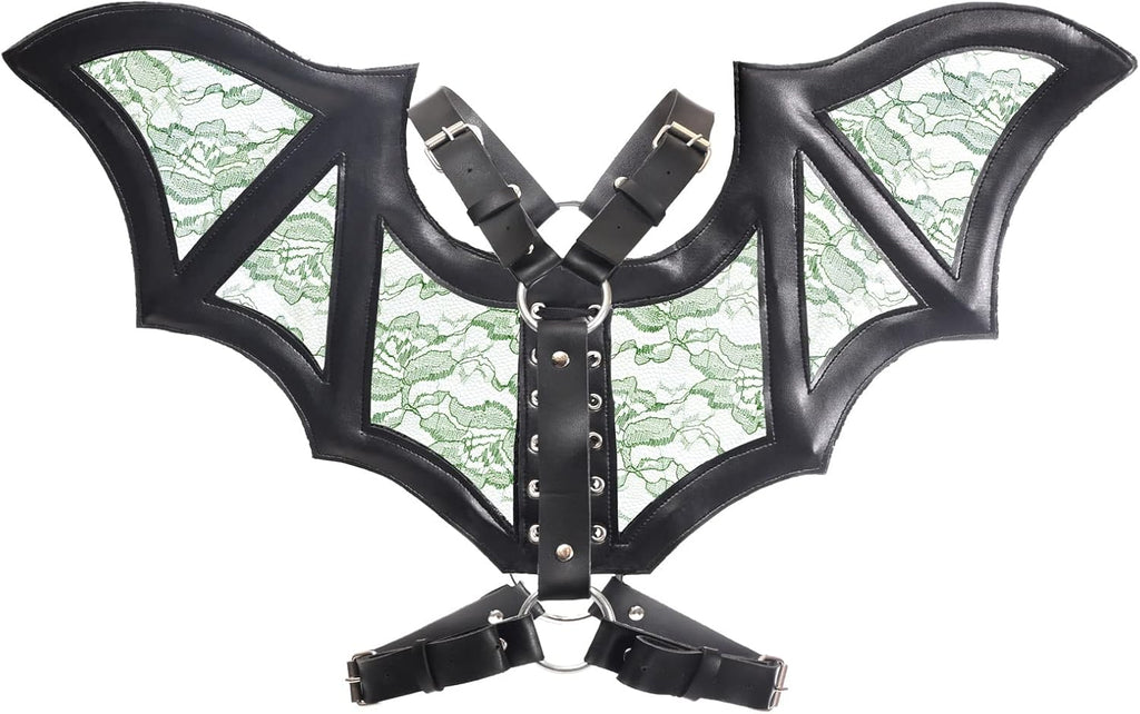 Daisy corsets Women's Faux Leather & Lace Wing Harness