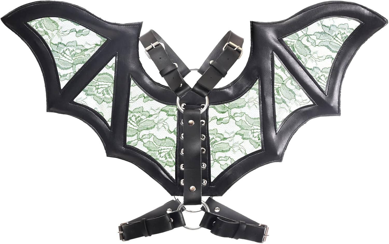Daisy corsets Women's Faux Leather & Lace Wing Harness