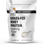 It's Just! - 100% Whey Protein Concentrate, Grass-Fed Pasture Raised, Made in Australia, RBST/rBGH Hormone Free, Premium WPC-80, No Added Flavors (Grass-Fed Unflavored, 1.25 Pound)
