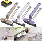 3 Pcs Multi-Function Rotating Crevice Cleaning Brush, 3 in 1 Hard Bristle Crevice Cleaning Brush, 360° Rotating Gap Cleaning Brush for Bathroom Kitchen Household (3 Colors)