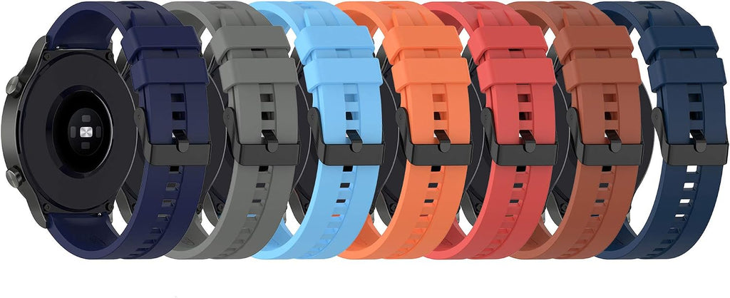 FitTurn Band Compatible with Huawei Watch 5 4 Pro/GT 6 5 4 3 2 Pro/GT 2e/GT 6 5 4 46mm/GT2 46mm/GT Active/ Replacement Straps Silicone Bands Bracelet Watch band Accessory Band for Huawei Watch 5 4 3pro/GTR 4