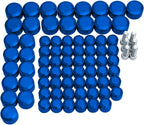 Bolt Covers Engine Twin Cam Toppers Caps Kit Aluminum for Harley Touring 2007-2016 Road King Electra Street Glide Road Glides FLT FLH 75Pcs (Blue)