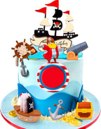 Pirate Birthday Cake Decoration Pirate Birthday Party Supplies Treasure Chest Cake Decoration Pirate Cupcake Picks Pirate Ship Cake Decoration Treasure Hunt Cake Decor