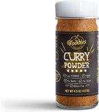 Foddies Low FODMAP Curry Powder – Mild Indian Spice Blend, No Onion No Garlic, IBS Friendly, Gluten Free, Vegan, Plant Based, 4.5oz