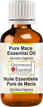 Greenwood Essential Pure Mace Essential Oil (Myristica fragrans) Steam Distilled 100ml (3.38 oz)