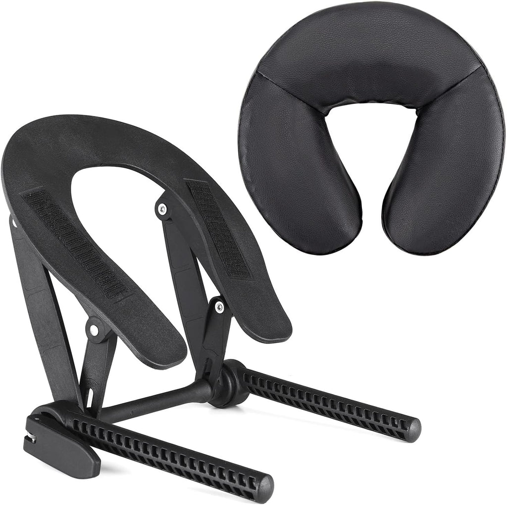 Universal Massage Table Face Cradle & Cushion, Adjustable Massage Chair Spa Bed Headrest & Face Pillow Support, Massage Platform Head Rest Cushion Cradle for Salon Home Mattress Top Massage Kit