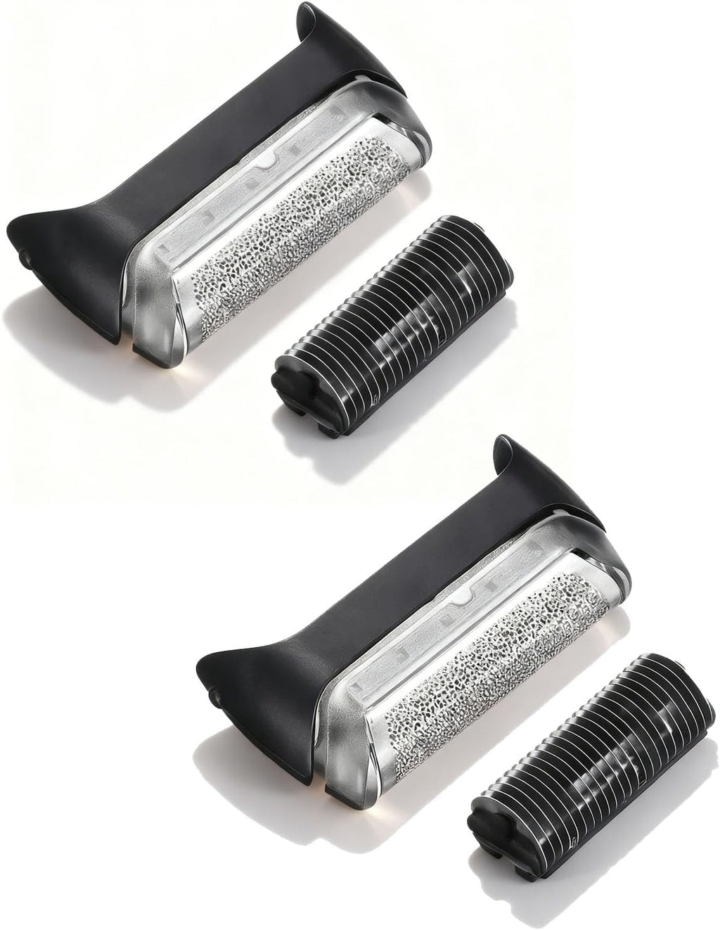 2 Pack 10B 190s-1 Replacement Foil and Cutter Compatible with Br-aun Series 1/C-ruzer, 10B/20B 1000/2000 Series, Foil & Blade Set Fits for 170 180 190 1715 1735 1775 5728 5729 170S