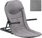 Adjustable Lifting Bed Backrest with Armrests, 7-Level Folding Sit Up Support, Portable Multifunctional Bed Chair with Pillow for Neck Head & Lumbar Support for Elderly Patients Reading Resting
