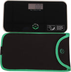 NewlineNY Black Mini Bathroom Scale + Travel Slip Case SBB-0718MBK+101BG