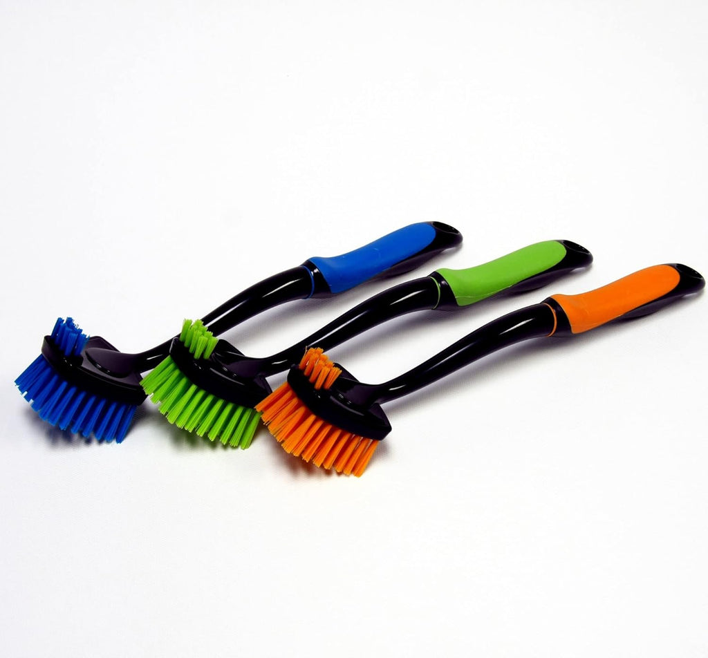 Chef Craft Deluxe Plastic Dish Brush, 12 inch, Color May Vary