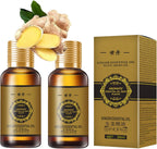 3PC (90ml) Belly Drainage Ginger Oil, Tummy Gingers Oil, Ginger Oil Drainage Massage, Ginger Essential Oil Care for Skin
