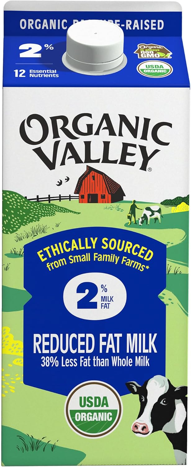 Organic Valley, Organic 2% Milk, 64 Oz (Half Gallon)