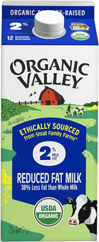 Organic Valley, Organic 2% Milk, 64 Oz (Half Gallon)