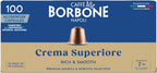 Caffè Borbone Crema Superiore Aluminum Capsules Compatible with Nespresso Original Machines, Medium Roast, 100 Count