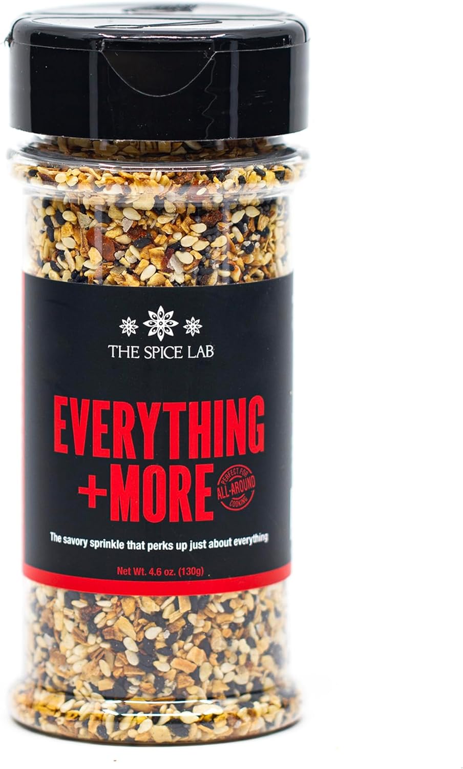 The Spice Lab Everything Bagel Seasoning Blend - 4.6 oz Shaker Jar - Premium Everything Seasoning for Bagels - Gourmet PALEO and KETO Approved Spice - The Perfect Everything Bagel Spice - 7079