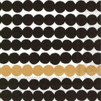 Boston International Ideal Home Range napkins, Rasymatto- Black/Gold 20-Count Lunch Size