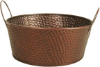 Wald Imports Copper Hammered Metal 10.5" Beverage Bucket/Pail/Tub
