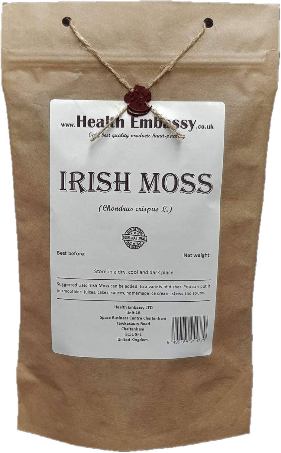 Health Embassy Irish Moss | Chondrus crispus L | Herbal Tea (100g)