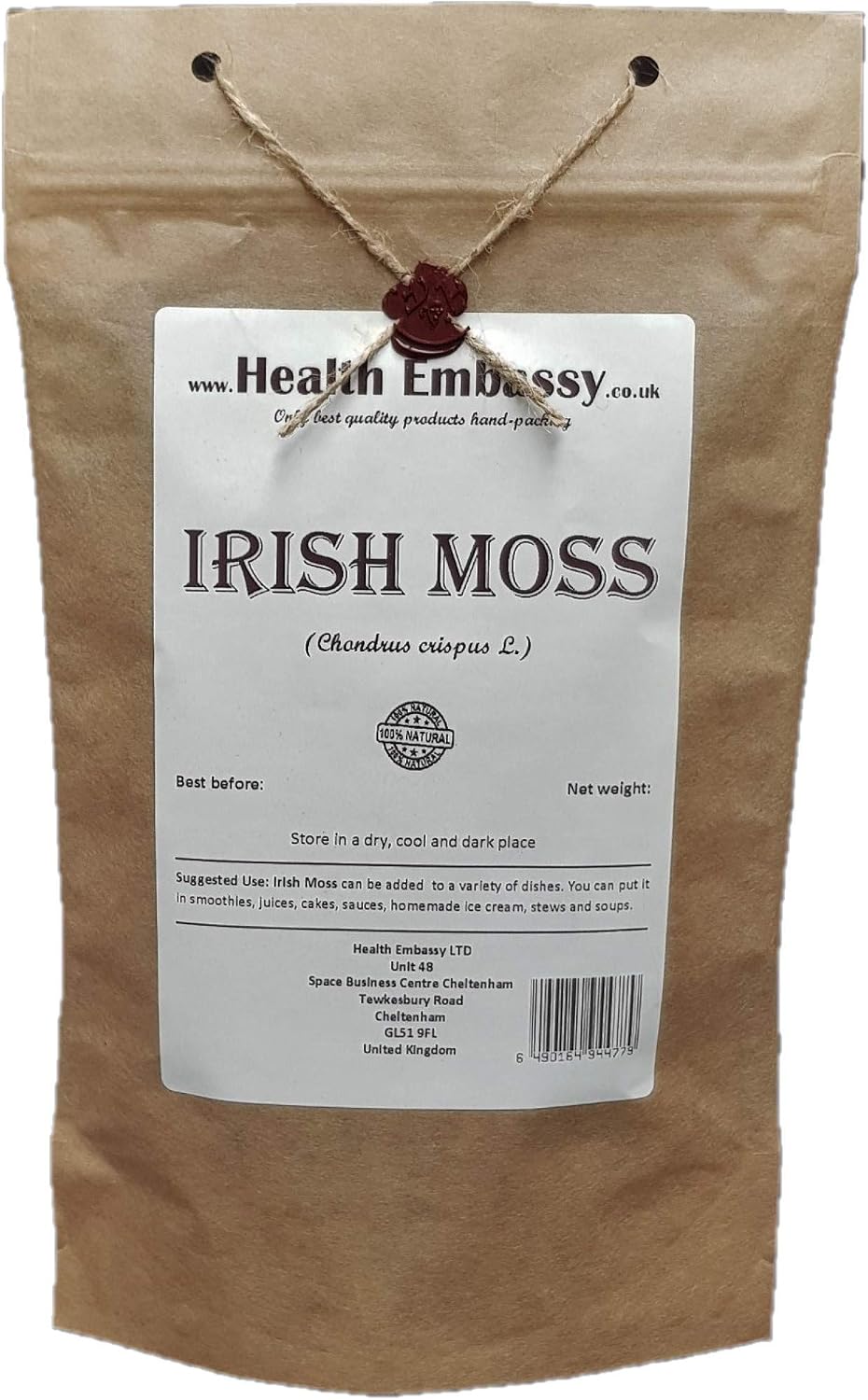 Health Embassy Irish Moss | Chondrus crispus L | Herbal Tea (50g)