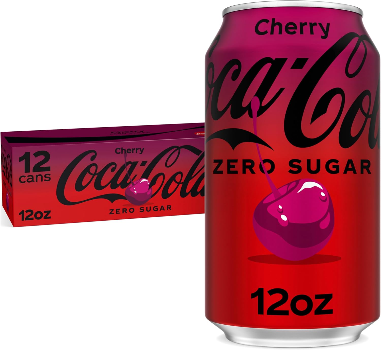 Coca-Cola Cherry Zero Soda, 12 Fl Oz (pack of 12)