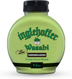Inglehoffer Hot Creamy Wasabi Horseradish Sauce, 9.5 oz Squeeze Bottle