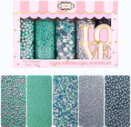 Confect Edible Sprinkles | Navy Blue & Teal Dragees, Green & White Jimmies, Bright Blue Sparkling Sugar | Baking Toppings & Decorations | Sprinkle for Cake & Cupcake Decorating – Vegan, Gluten-Free, Nut-Free, Soy-Free, Dairy-Free, Palm Oil-Free-5 Oz