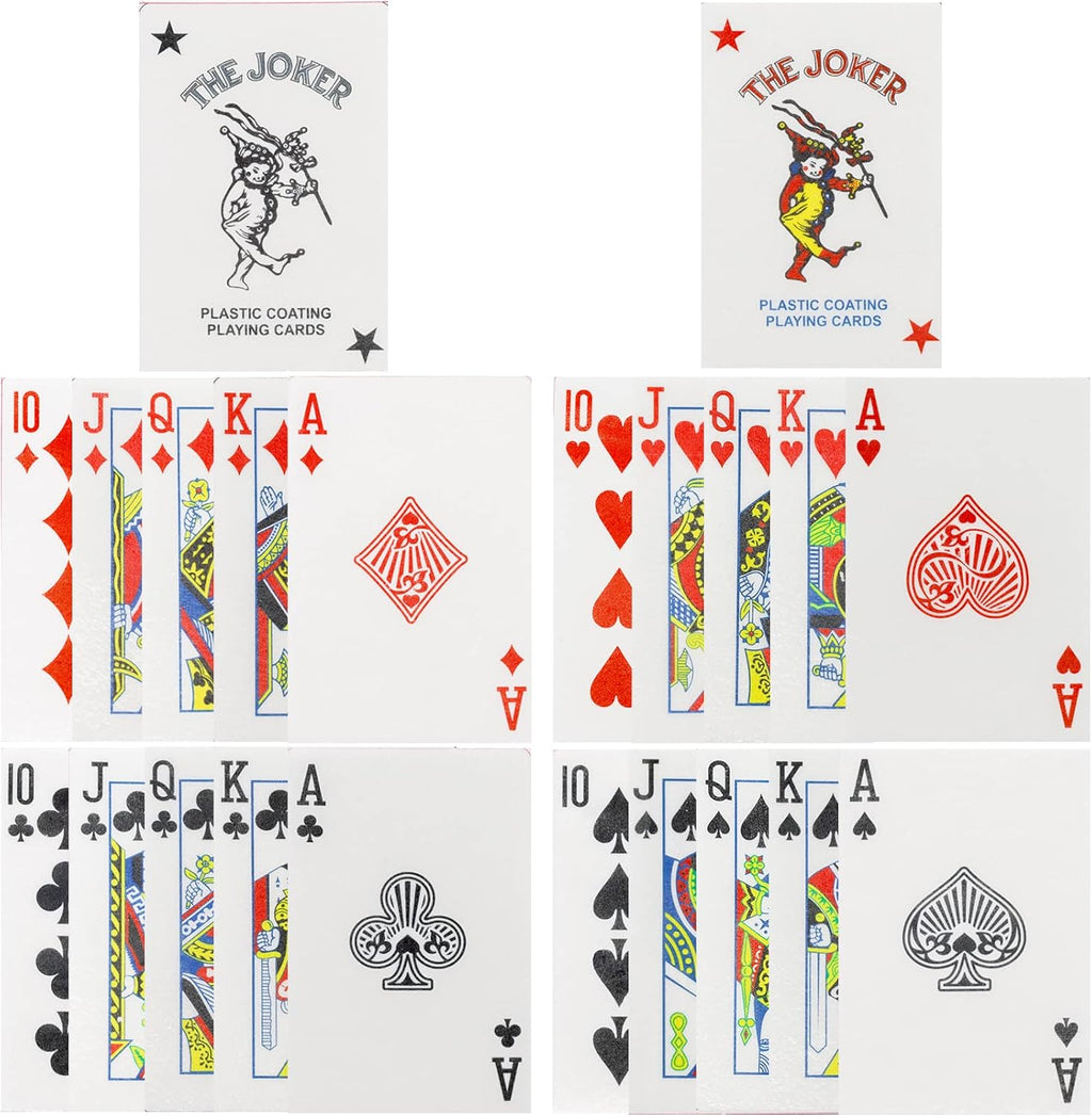 Morofme Edible Poker Cake Toppers 22Pcs Playing Cards Poker Cake Decoration Edible Casino Cupcake Toppers Wafer Playing Card Game Cake Decoration for Vegas Casino Night Party Supplies
