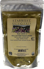 Starwest Botanicals Organic Skullcap Herb Powder - Dried Skullcap for Tea, Smoothies, Dressings, Herbal Blends, & More, Scutellaria Lateriflora, Non GMO - 4 oz Bag